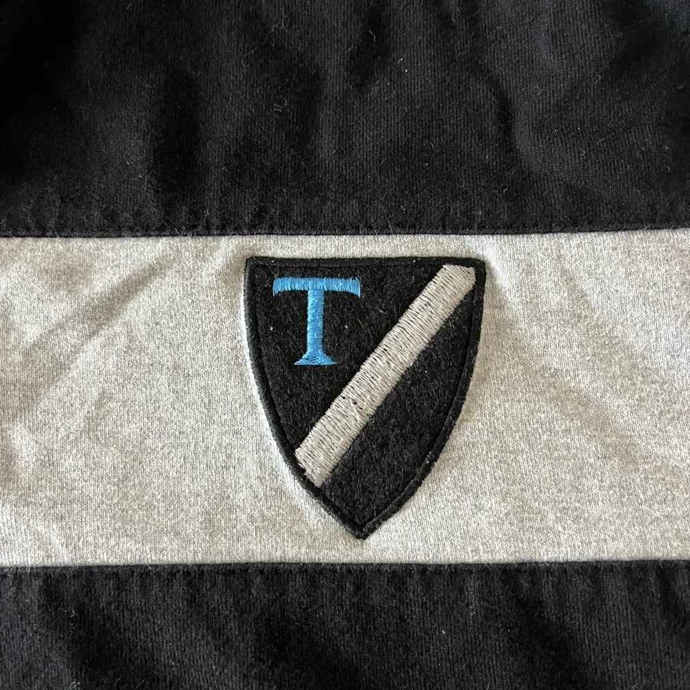 Regal Rugby Black and Gray Striped Polo Shirt - Picture 5 of 7